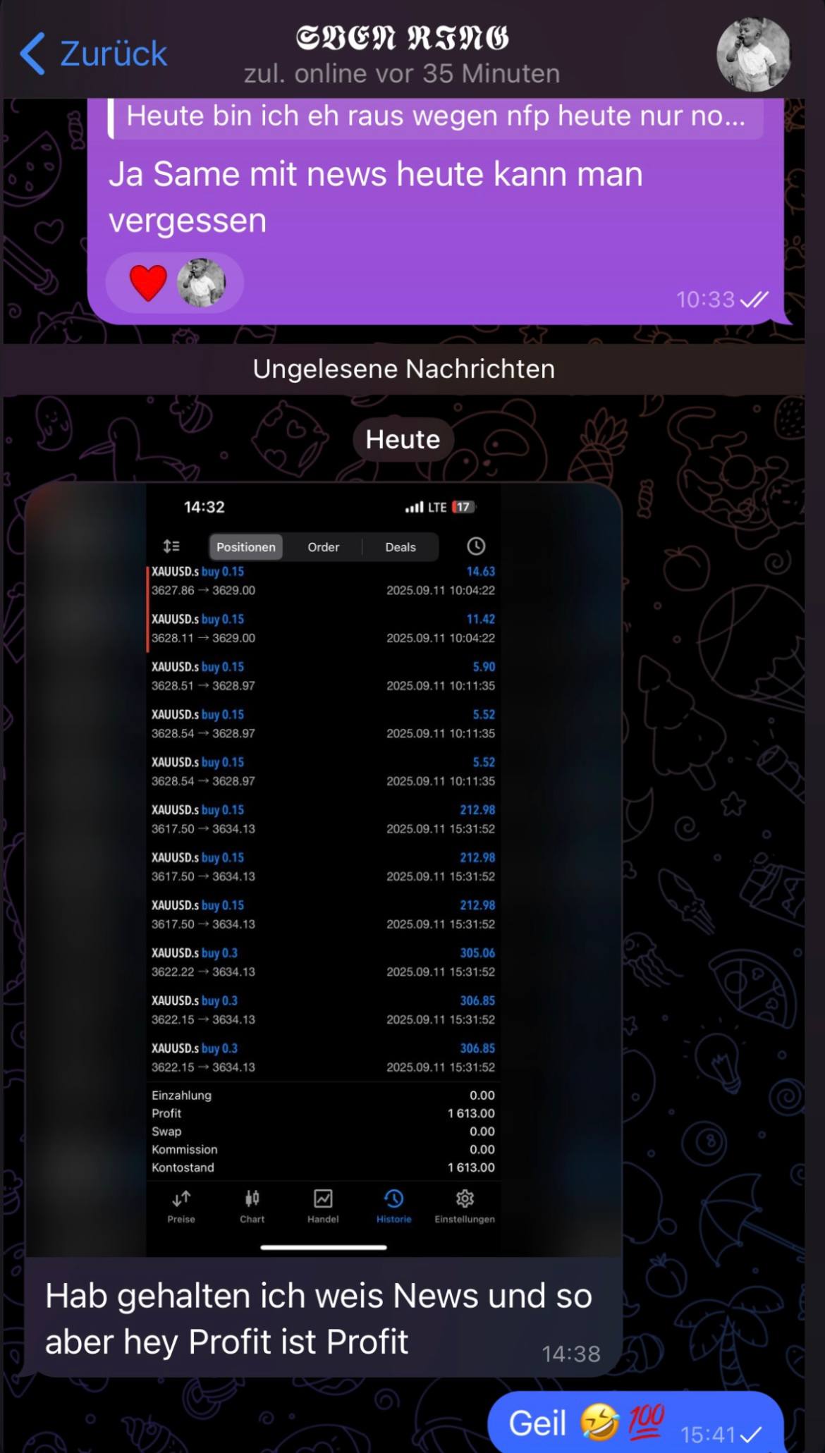 Testimonial 2 Profit Screenshot